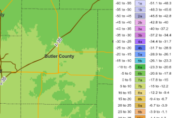 Butler County Hardiness Zone