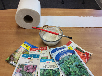 ingredients for making seed tape