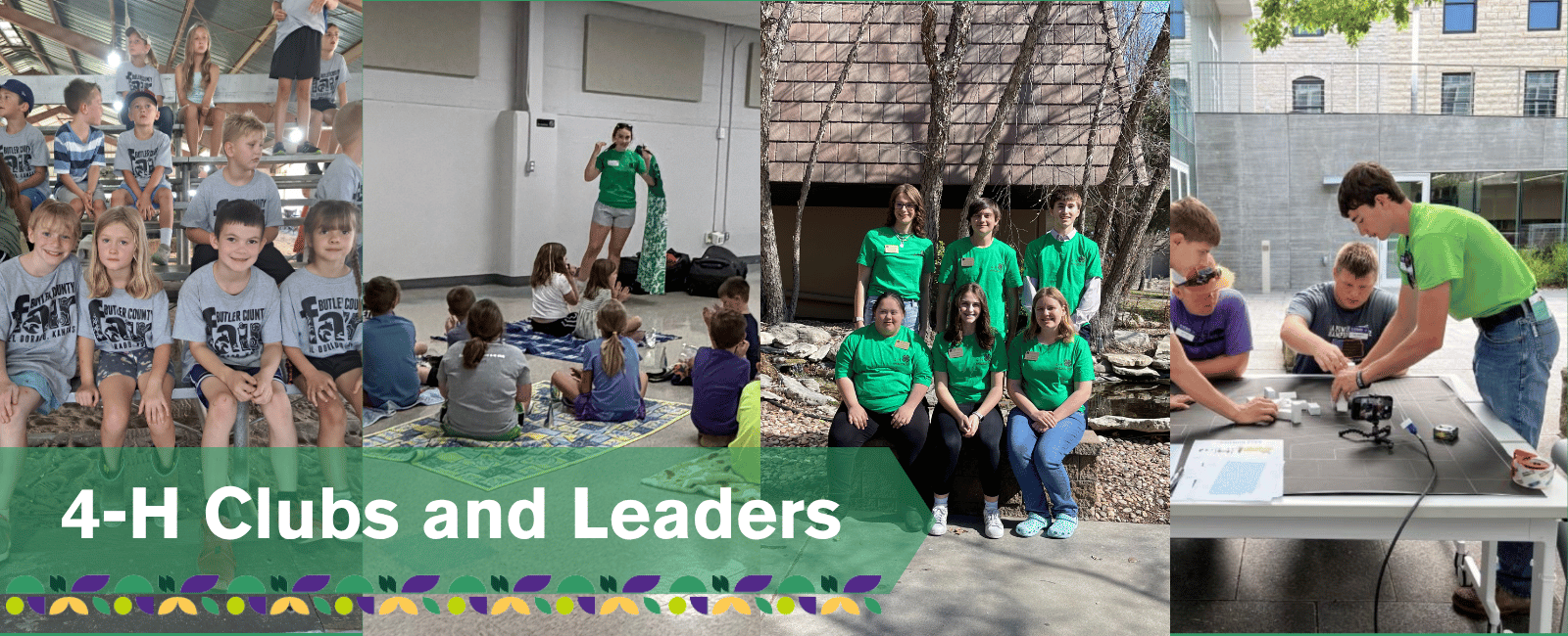 Images of 4-H members at events
