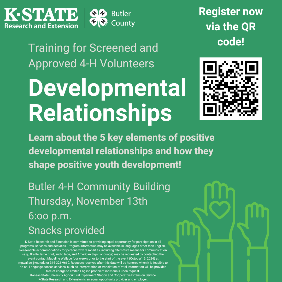 Butler County 4-H Volunteer Training November 13, 2025